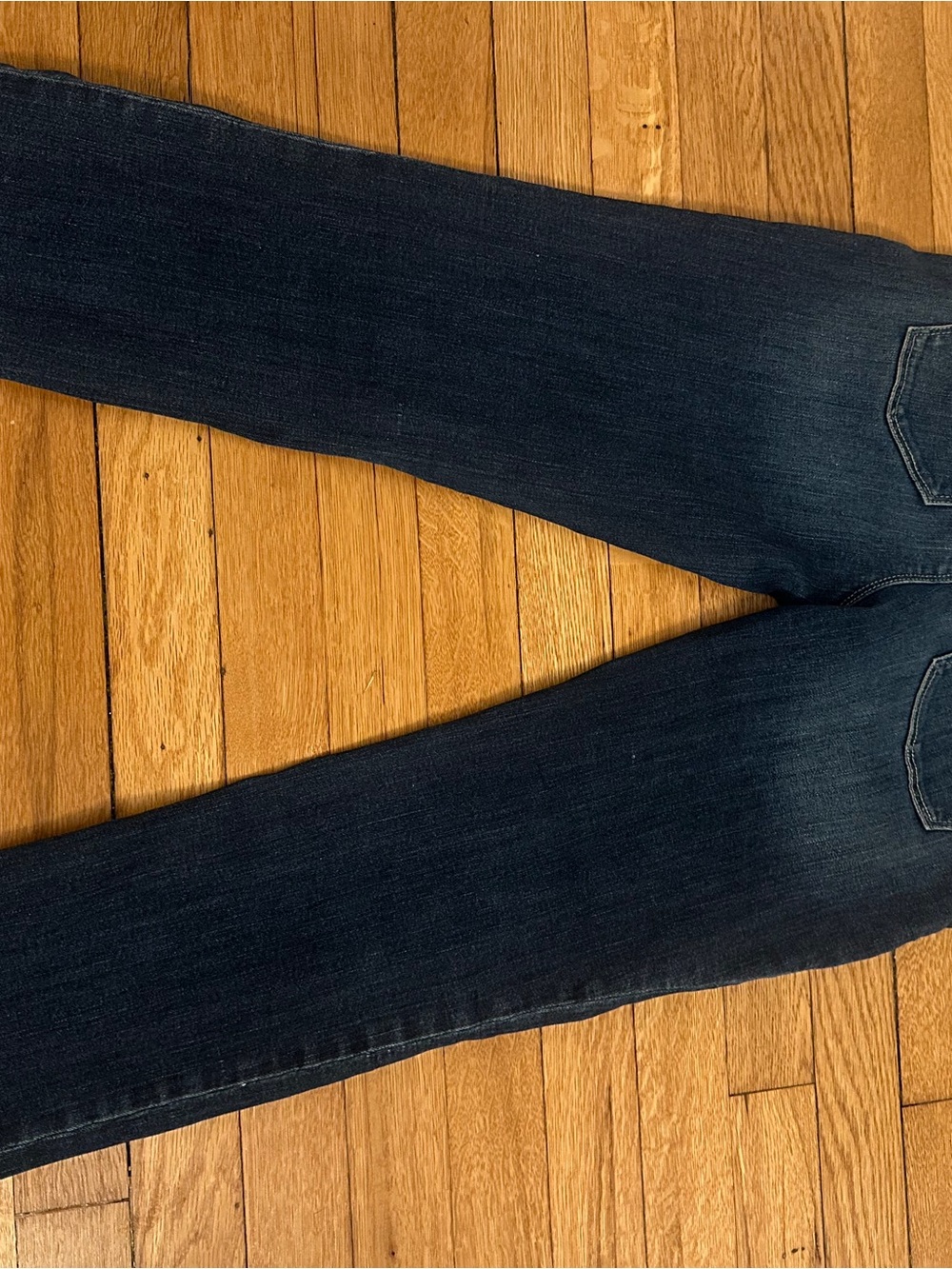 White House Black Market Straight-Leg Dark Wash Jeans